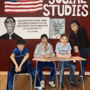 Social Studies 2 - My students, from left to right: John, Alijah, Caleb, and Kris.