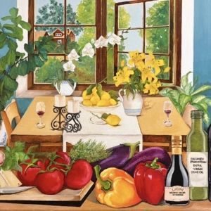 SOLD - The Kitchen - Commissioned Painting